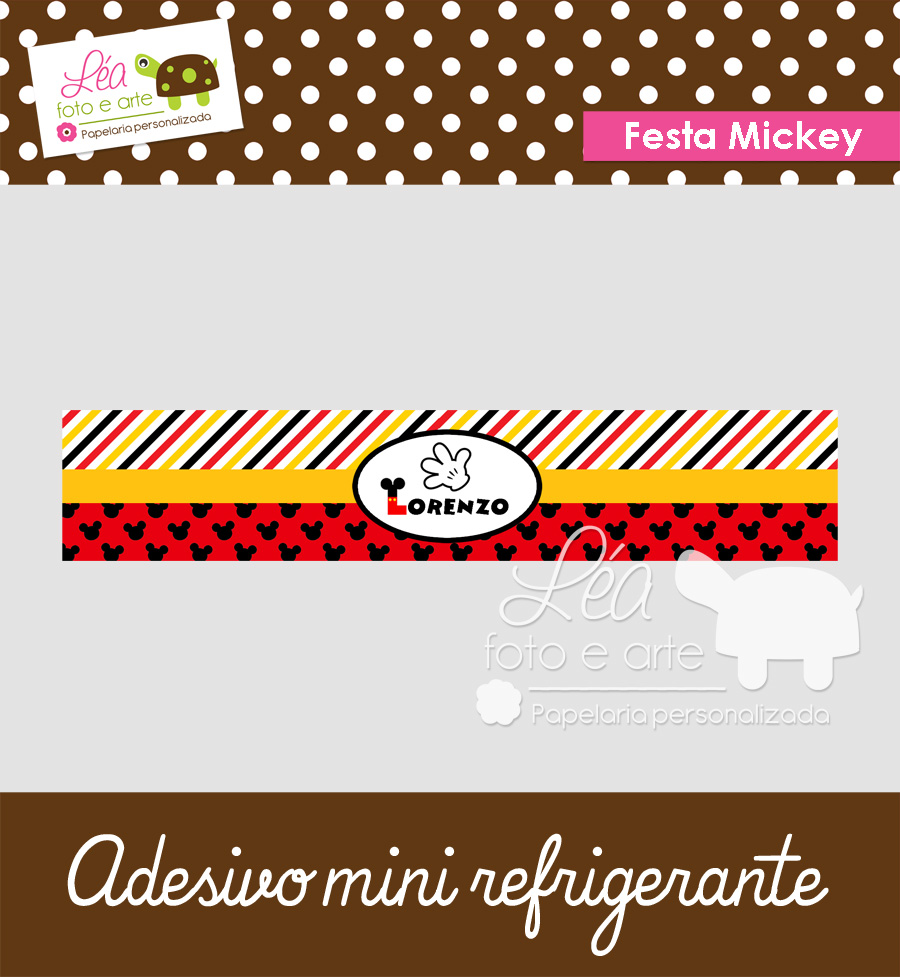 mickey adesivo refrigerante