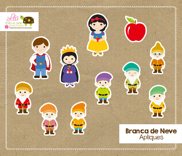 aplique branca de neve