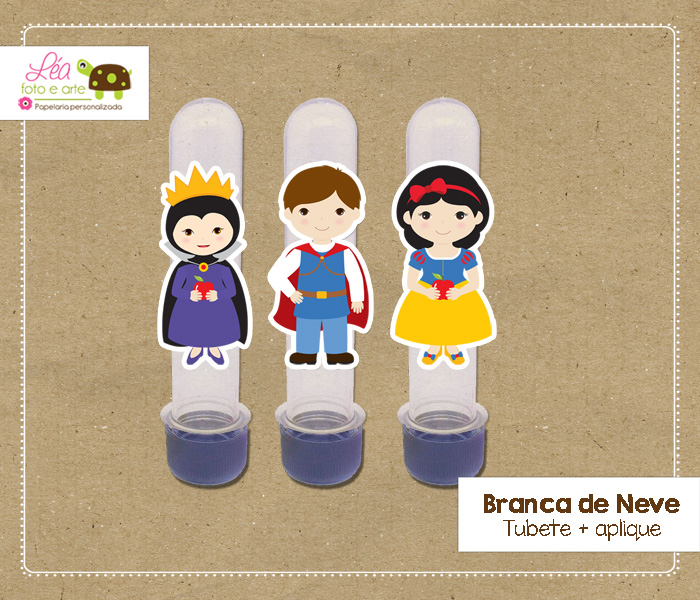 tubete tema branca de neve